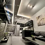 Luxury Black And White Interior & Rooftop Terrace Apartment