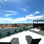 Luxury Black And White Interior & Rooftop Terrace Apartment