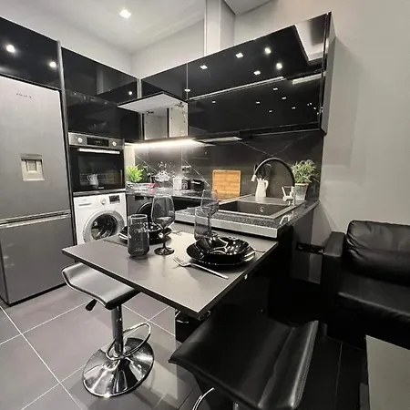 Luxury Black And White Interior & Rooftop Terrace