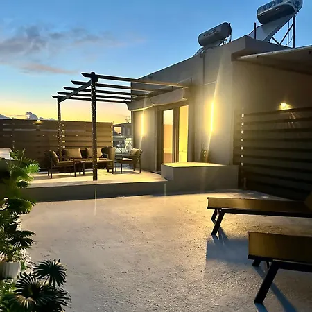 Luxury Black And White Interior & Rooftop Terrace Kalamata