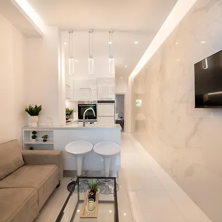 Apartment Luxury Black And White Interior & Rooftop Terrace *