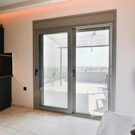 Luxury Black And White Interior & Rooftop Terrace Apartment Kalamata