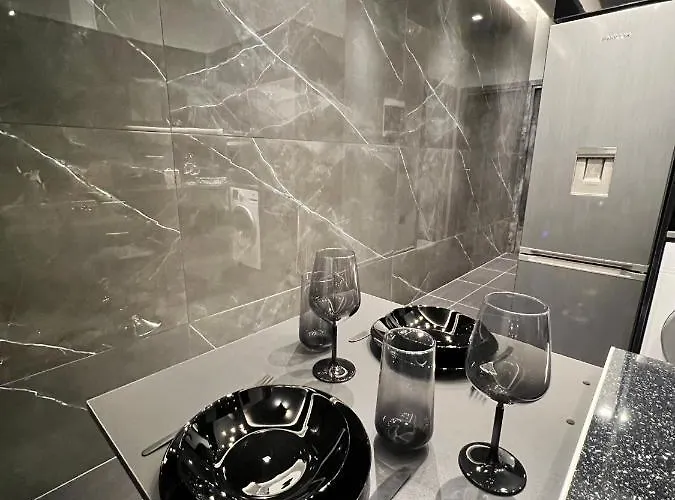 Luxury Black And White Interior & Rooftop Terrace *