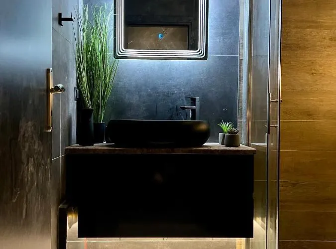 Luxury Black And White Interior & Rooftop Terrace *